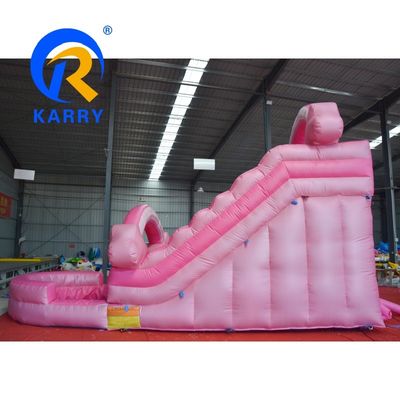 Portable Pure Pink Water Slide gonfiabile con piscina casa rimbalzo salto castello rimbalzo