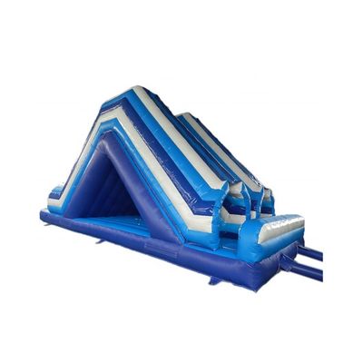 Scivolo gonfiabile ad acqua interna con grande doppia corsia e piscina combo bagnata