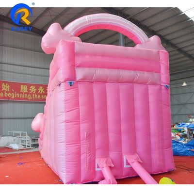 Portable Pure Pink Water Slide gonfiabile con piscina casa rimbalzo salto castello rimbalzo
