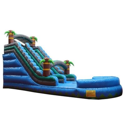 Scivolo gonfiabile ad acqua interna con grande doppia corsia e piscina combo bagnata