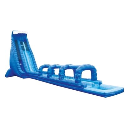 EN14960 Certificato Unisex Blu Slip And Slide Grande scivolo d'acqua gonfiabile commerciale
