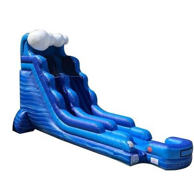 EN14960 Certificato Unisex Blu Slip And Slide Grande scivolo d'acqua gonfiabile commerciale