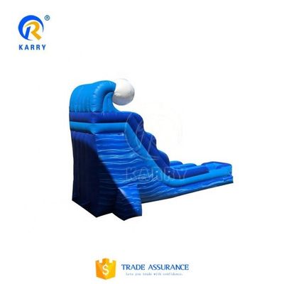 EN14960 Certificato Unisex Blu Slip And Slide Grande scivolo d'acqua gonfiabile commerciale