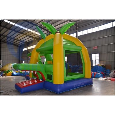Slide gonfiabile per bambini Combo Piccolo castello di coccodrilli della giungla con scivolo divertente