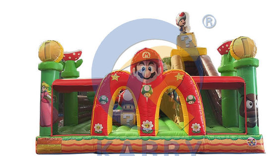 Slide salto con kit di riparazione Commerciale PVC gonfiabile Parco della città Mario Fun