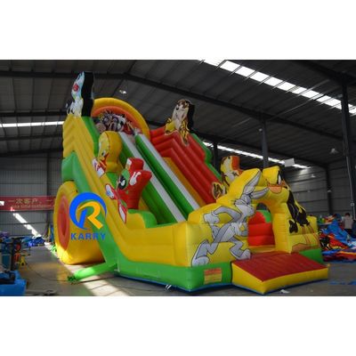 Water Home Giardino Mini Bounce Pvc Mario Piscina indipendente Personaggio dei cartoni animati Casa gonfiabile con scivolo