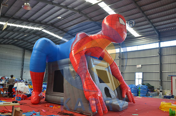 Kit di riparazione e soffiatura CE incluso Popolare Spiderman Bouncy Slide Combo per Commerciale