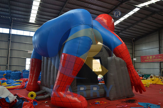 Kit di riparazione e soffiatura CE incluso Popolare Spiderman Bouncy Slide Combo per Commerciale