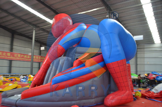 Kit di riparazione e soffiatura CE incluso Popolare Spiderman Bouncy Slide Combo per Commerciale