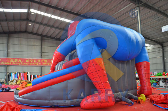Kit di riparazione e soffiatura CE incluso Popolare Spiderman Bouncy Slide Combo per Commerciale
