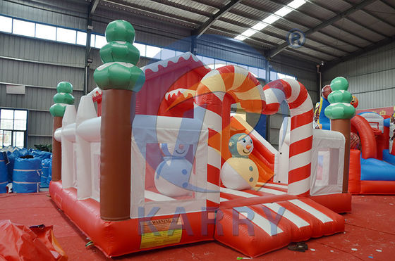 Albero di Natale Combo Bouncy Slide Castello gonfiabile Slider per il divertimento in campo aperto