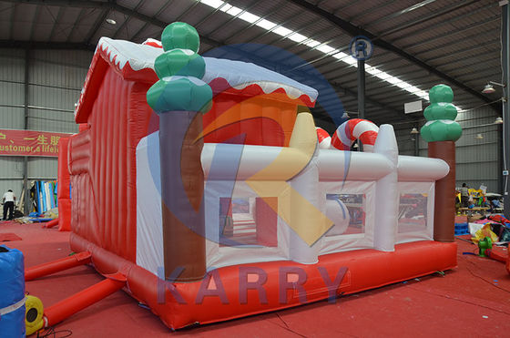 Albero di Natale Combo Bouncy Slide Castello gonfiabile Slider per il divertimento in campo aperto