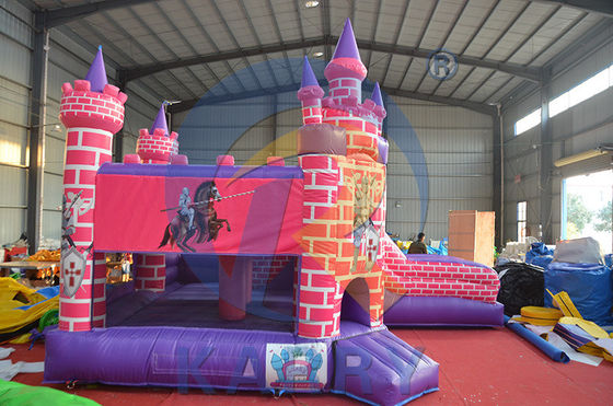 Casa gonfiabile unisex Princess Knight Bounce con kit di riparazione e scivolo incluso