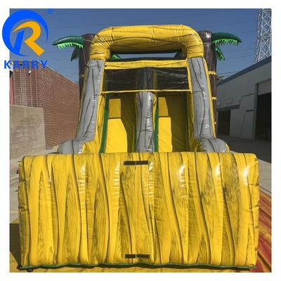 Personalizzabile Big Palm Tree Bouncy Castle Slide Combo con Air Pool e Blower incluso