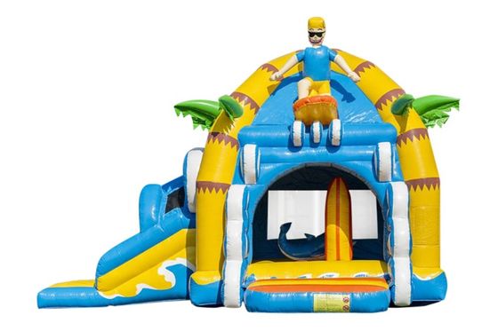 Parco acquatico estivo unisex casa gonfiabile con giochino di castello scivolo e salto