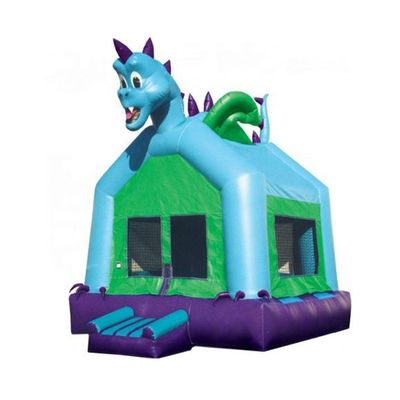 Castello rimbalzabile gonfiabile in PVC colorato su misura con kit di riparazione di scivoli d'acqua inclusi