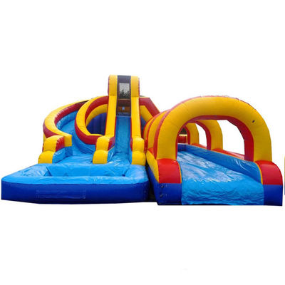 Capacità massima 100-500 kg Long Slide commerciale con piscina Slide idraulico gonfiabile Perfetto