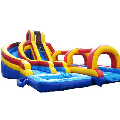 Capacità massima 100-500 kg Long Slide commerciale con piscina Slide idraulico gonfiabile Perfetto