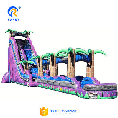 Stampa su misura Slide ad acqua gonfiabile Capacità massima 100-500 kg per il parco giochi per bambini