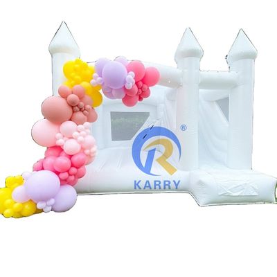 Castle Features Commercial Inflatable Bounce Party Wedding Bouncer con Bubble Pool