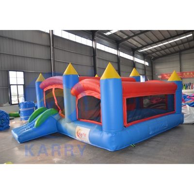 0.55mm PVC Tarpaulin Kids Bouncer gonfiabile Casa rimbalzata con scivolo e castello salto