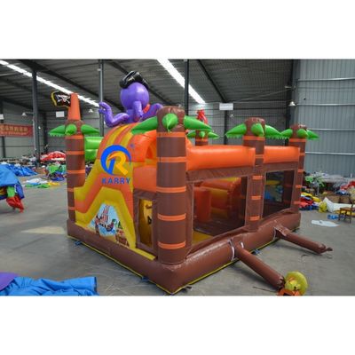 Nave pirata vela scivolo asciutto castello salto parco giochi castello salto con scivolo 5 in 1