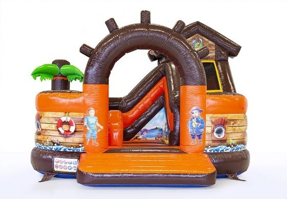 Nave pirata unisex castello gonfiabile combo scivolo per bambini parco giochi all' aperto