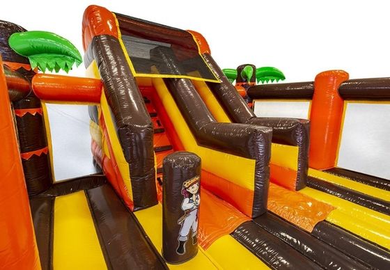 Nave pirata unisex castello gonfiabile combo scivolo per bambini parco giochi all' aperto