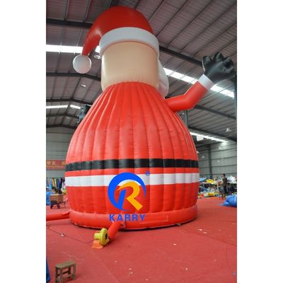 Grande casa gonfiabile per Babbo Natale, perfetta per i bambini, parco giochi all'aperto.