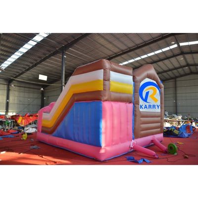 Bambini Parco giochi all'aria aperta PVC gonfiabile Casa dolciera Casa rimbalzo Combo scivolo d'acqua