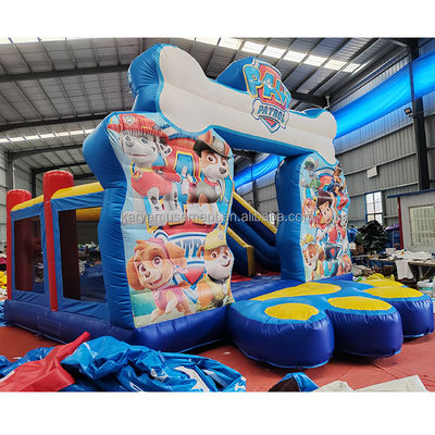 Blower Commerciale gonfiabile doppio amorevole cane di pattuglia tema scivolo asciutto per bambini Unisex