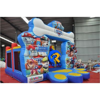 Blower Commerciale gonfiabile doppio amorevole cane di pattuglia tema scivolo asciutto per bambini Unisex