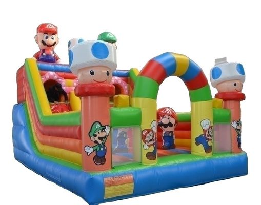 Classe commerciale 6*4m Performance Inflatabile Bouncy Castle con Combinato di Slide di ostacoli