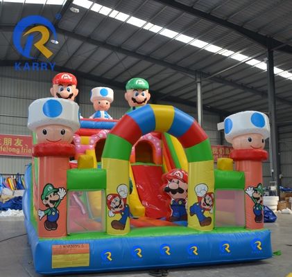 Classe commerciale 6*4m Performance Inflatabile Bouncy Castle con Combinato di Slide di ostacoli