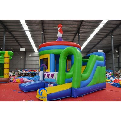 Castello Giallo Slide Combo Bambini gonfiabile all'aperto Carousel Adulti Saltatori Tenda a cupola
