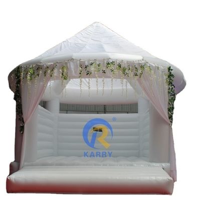 Letto gonfiabile da matrimonio bianco 4*4m