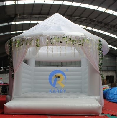 Letto gonfiabile da matrimonio bianco 4*4m
