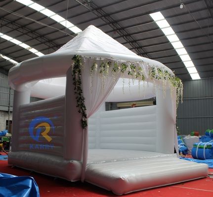 Letto gonfiabile da matrimonio bianco 4*4m