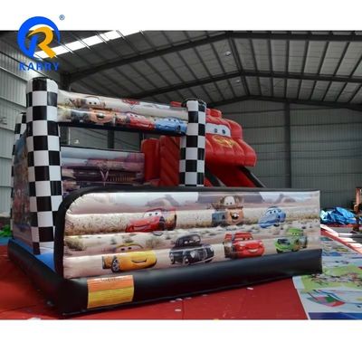 5*5m Red Racing Car Combo Castle Slide Inflatabile Bouncy Bouncer Combo e Efficienza