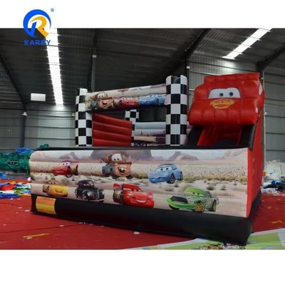 5*5m Red Racing Car Combo Castle Slide Inflatabile Bouncy Bouncer Combo e Efficienza
