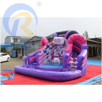Tema rosa LOL Castello gonfiabile salto Combo commerciale Casa rimbalzata con scivolo