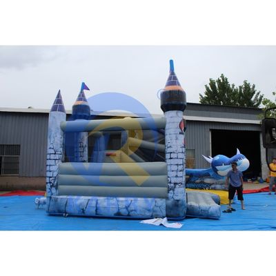 Kit di riparazione di accessori inclusi in Trend 3D Blue Dragon Castello gonfiabile con scivolo