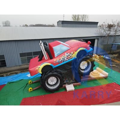 Commercial Red Off-Road Vehicle Inflatable Castle Jumping Combo per bambini e adulti