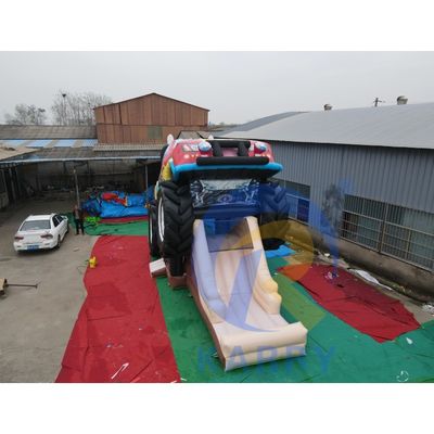 Commercial Red Off-Road Vehicle Inflatable Castle Jumping Combo per bambini e adulti