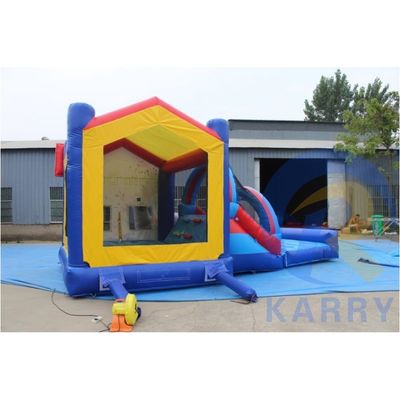 Parco di divertimenti portatile di basket in PVC Salto del castello salto con scivolo 14 anni in su