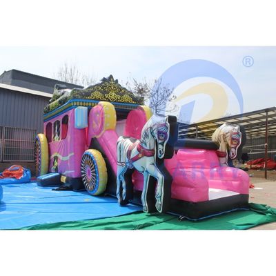 PORTABLE e durevoli castelli gonfiabili a balzo cortile trampolini casa da salto