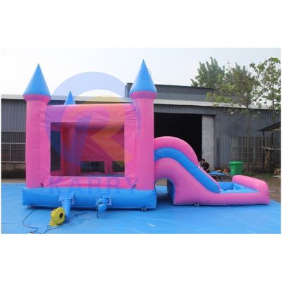 Carry giallo PVC gonfiabile Bouncer con scivolo Commerciale Combo Jumping Castle