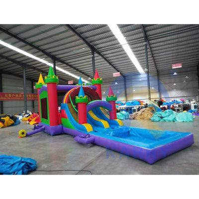 Bambini Parco giochi esterno castello scivolo Combo casa gonfiabile rimbalzo con scivolo