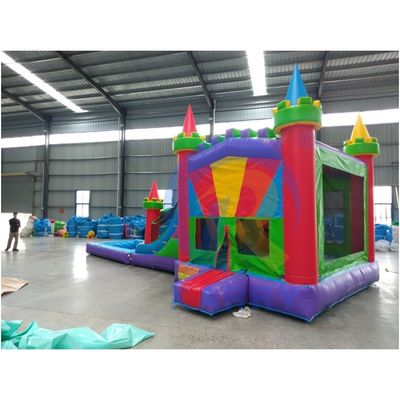 Bambini Parco giochi esterno castello scivolo Combo casa gonfiabile rimbalzo con scivolo