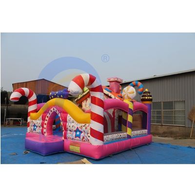 Spedizione espressa Dolci caramelle Sugar Shack Casa gonfiabile per bambini Parco giochi